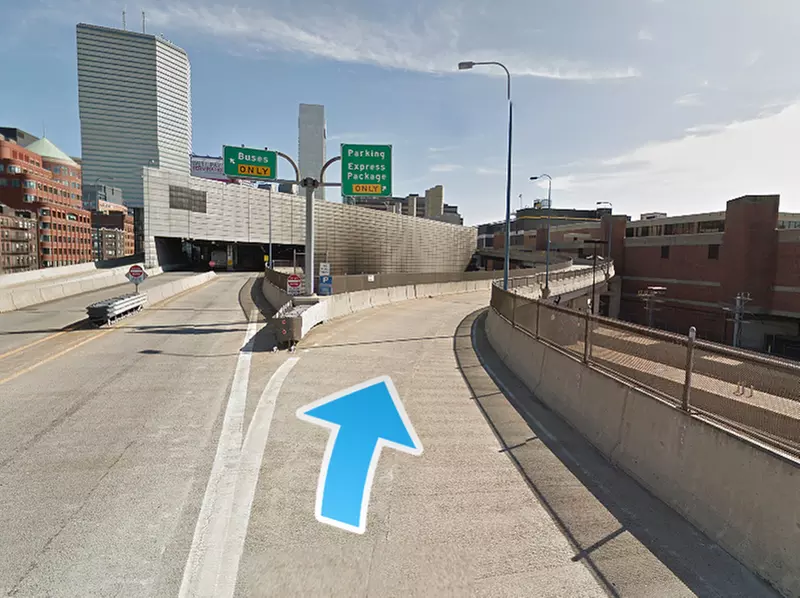 Parking at South Station Bus Parking Garage