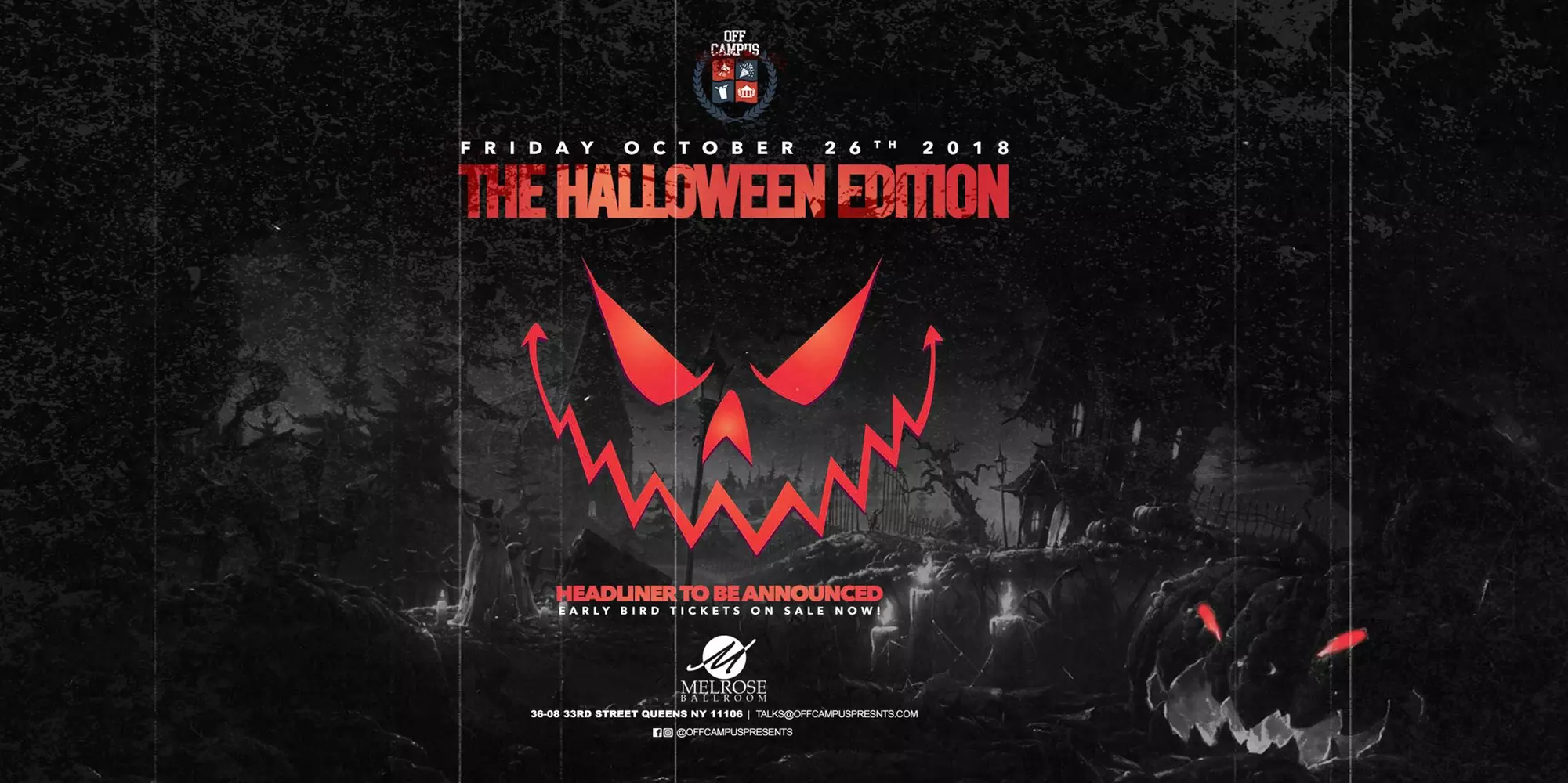 The Halloween Edition - Friday, Oct 26, 2018 / 10:00pm-4:00am - Primary Image
