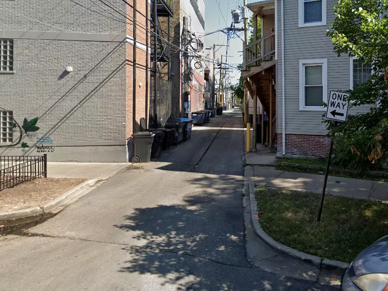 Parking at Alley Entrance - 3511 N. Seminary Ave. Lot