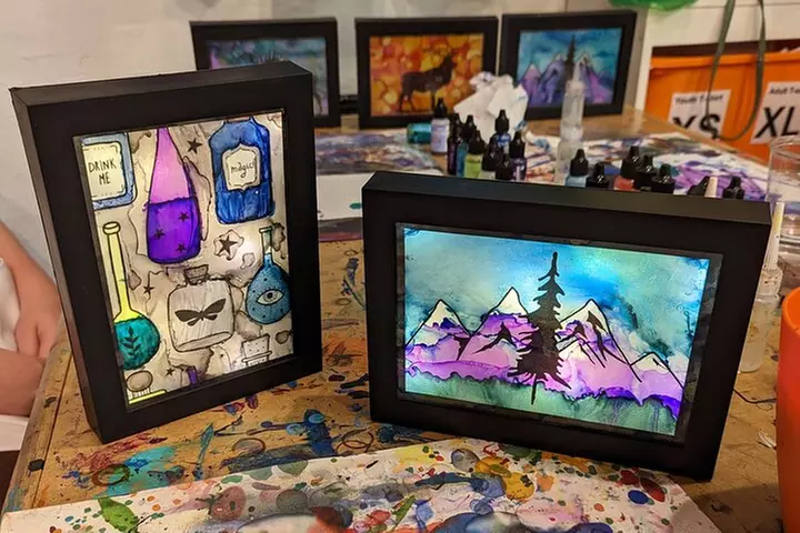 Alcohol Ink Light Boxes