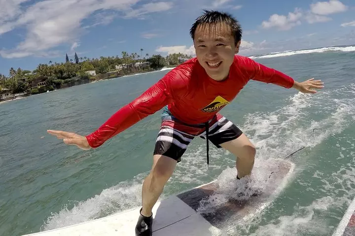Semi-Private Surfing Lesson with Waikiki Courtesy Shuttle