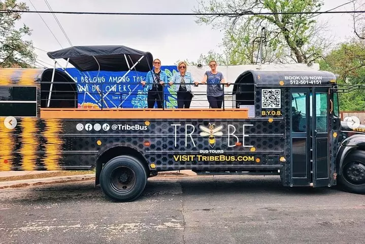 Austin Murals & Mimosas Roofless Party Bus Tour