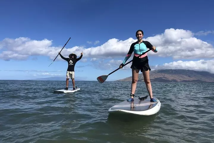 Private Stand Up Paddleboarding (SUP) Class at Kalama Beach in Kihei - Second Medium