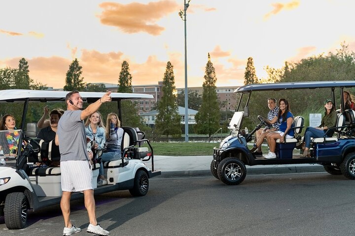 Guided St. Pete Sightseeing Tour in Deluxe Street Legal Golf Cart