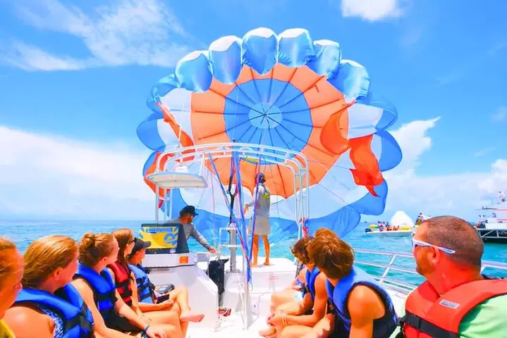Parasailing over the Historic Key West Seaport