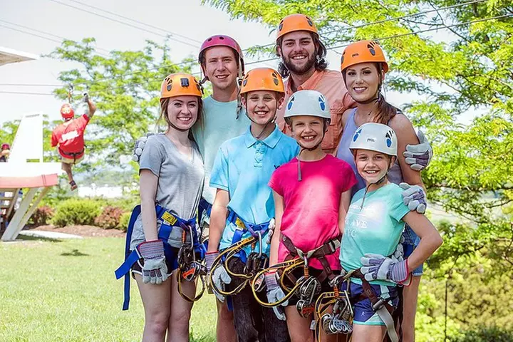 Small-Group 7-Line Zipline Activity at Sevierville Nature Park