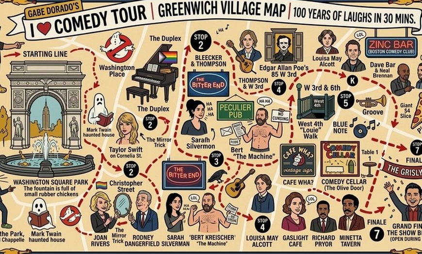 Image 8: NYC Comedy Walking Tour + Live Stand‑Up Show (Drinks Included)