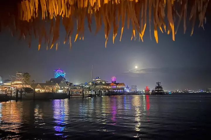 Original Destin Tikis Harbor Lights Cruise through Destin Harbor