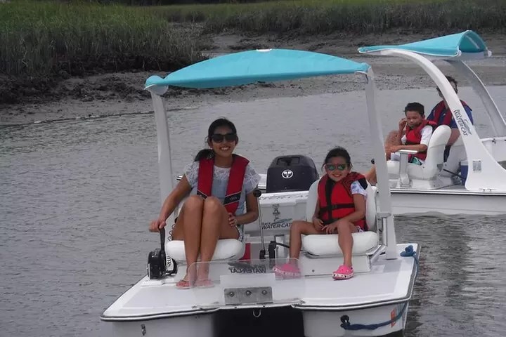 Drive your Own 2 Seat Fun Go Cat Boat on Marco Island