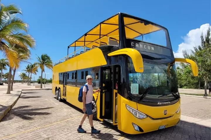 Cancun City Sightseeing and Shopping Tour on a Double Decker bus - Primary Image