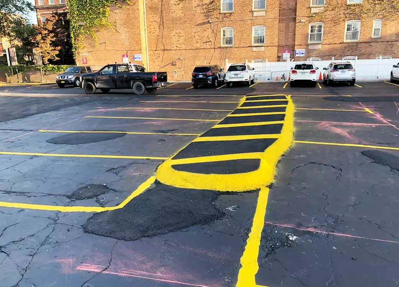 Parking at Hawthorne Parking Lot
