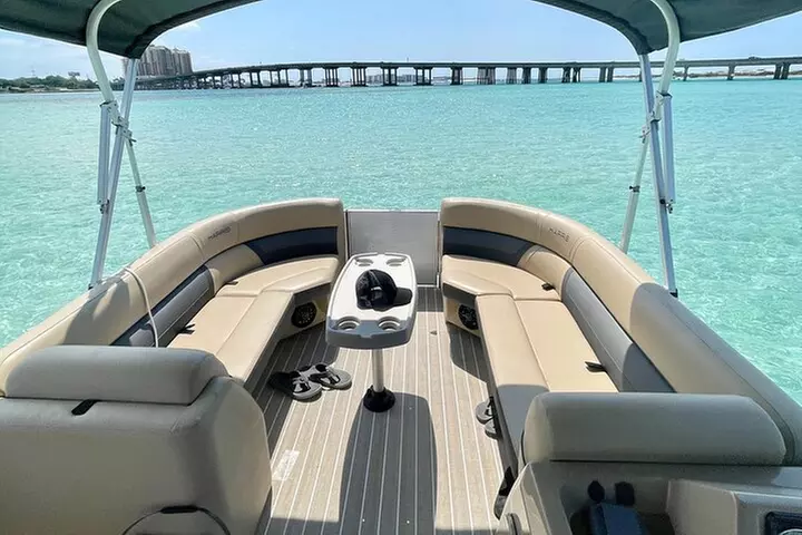 Private Crab Island Pontoon Charter with Inflatables