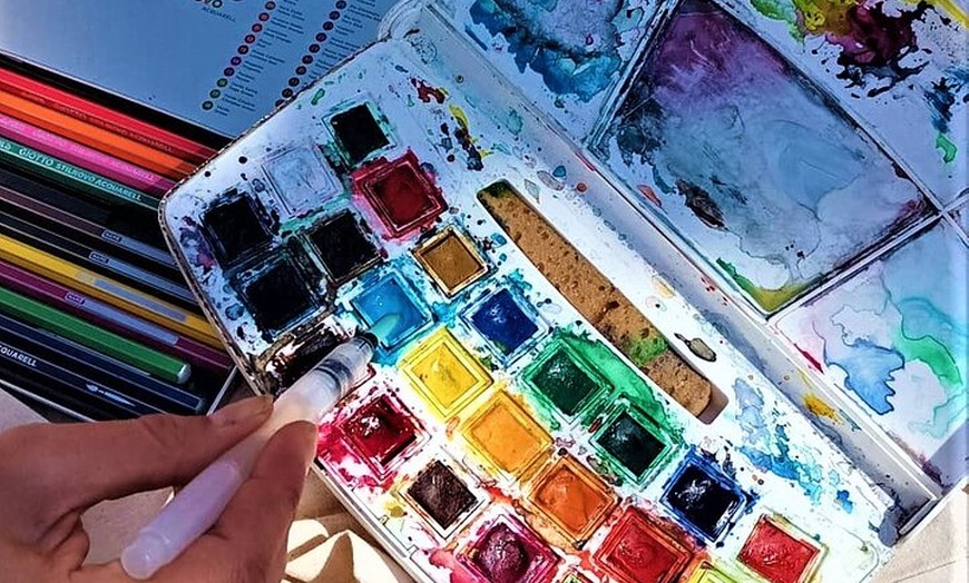 Image 4: Pinta Acuarelas en rincones de Málaga La Bella