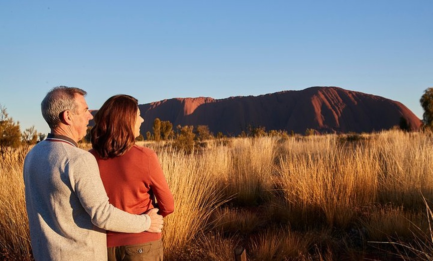 Image 1: Uluru Sunrise (Ayers Rock) and Kata Tjuta Half Day Trip