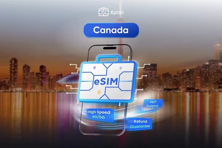 Canada eSIM (3 to 30 Days. Up To 20GB of data) - Primary Image