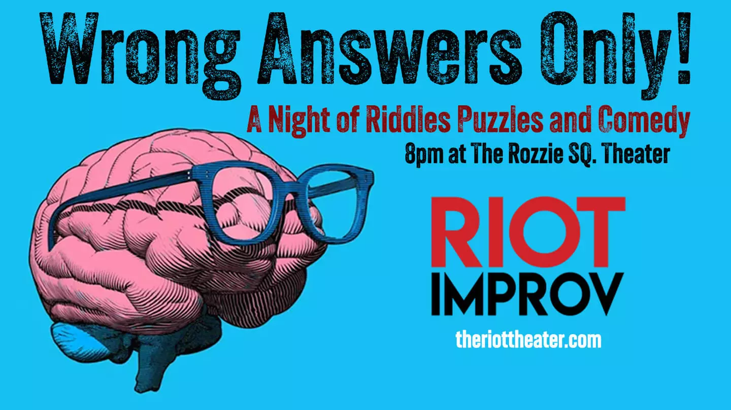 "Wrong Answers Only": A Comedy Game Show - Saturday, Mar 2, 2024 / 8:00pm - Primary Image