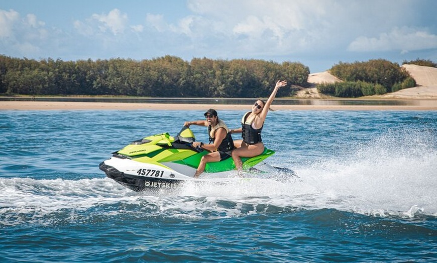 Image 6: 1.5 hr Jet Ski Safari tour to South Stradbroke Island!