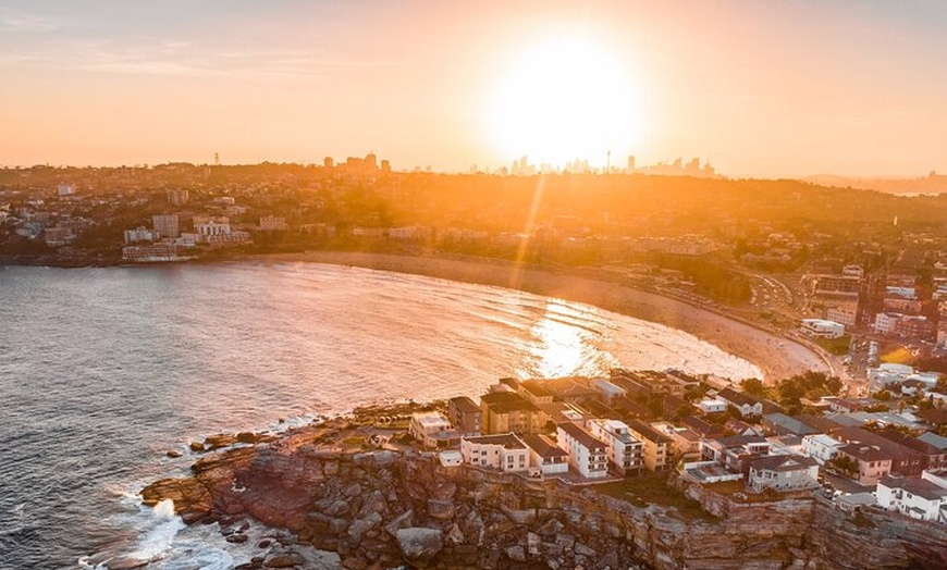 Image 2: Private Sunset Helicopter Flight Over Sydney & Beaches for 2 or 3 -...