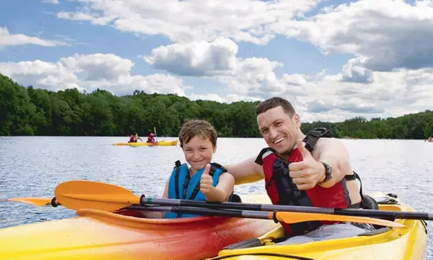 $60 For A Family Trip For 4 People 2024 Season (Includes 4-Single Kayaks, 1-Hour Duration) (Reg. $120) - Primary Image