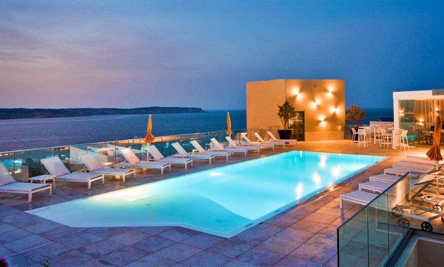 Image 1: ✈ MALTA | Mellieha - Luna Holiday Complex 3* - Outdoor swimming pool