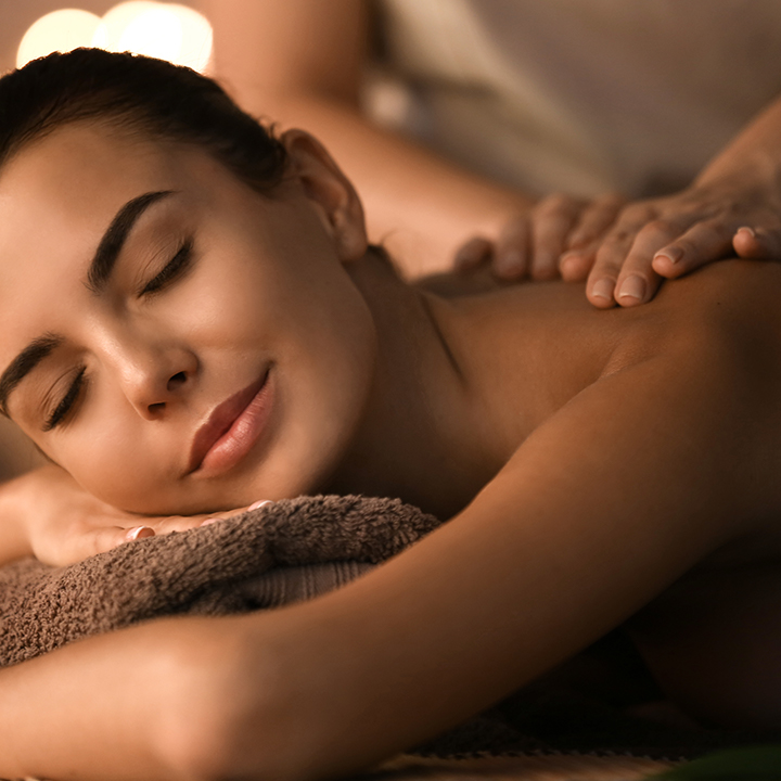 woman getting a massage