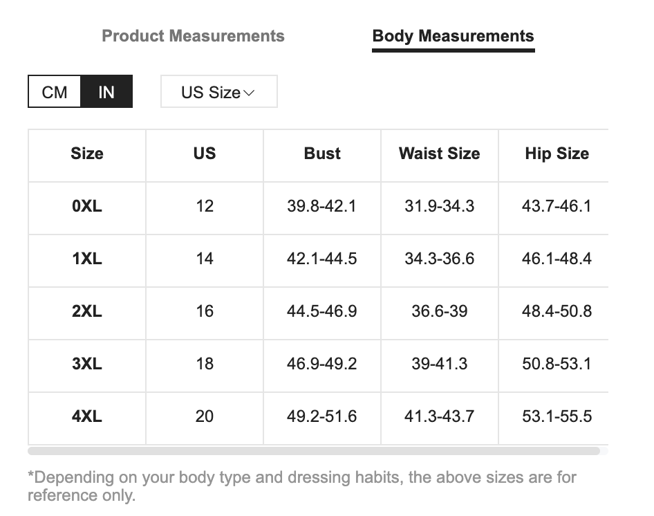 Shein Sizing Guide How To Find The Right Fit For You vlr.eng.br