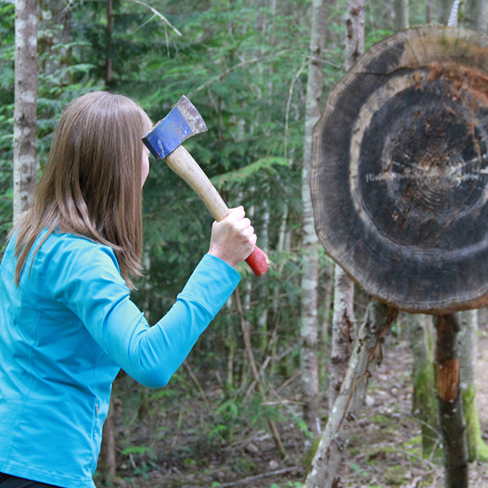 axe throwing target