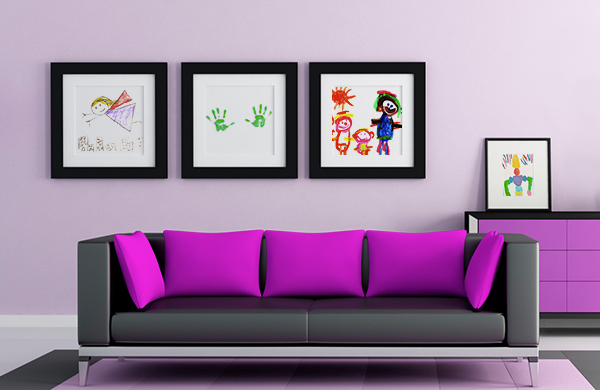 Art Lessons for Kids Gallery Wall