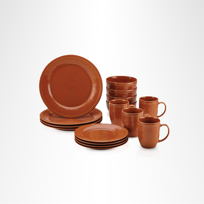 Rachael Ray stoneware set in pumpkin color