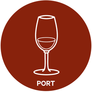 Port style wine glass