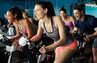 People in spinning class