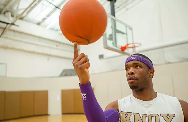 Basketball Player Spinning Ball