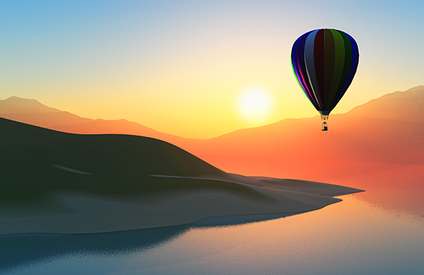 sunset hot air balloon rides