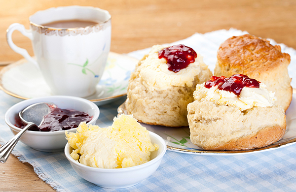 Southern biscuits with jam
