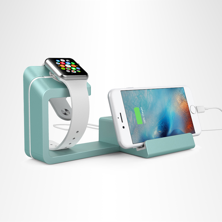 Element Works Dual Charging Stand for Apple Watch and Smartphones