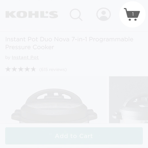 Instant pot 2024 duo nova kohls