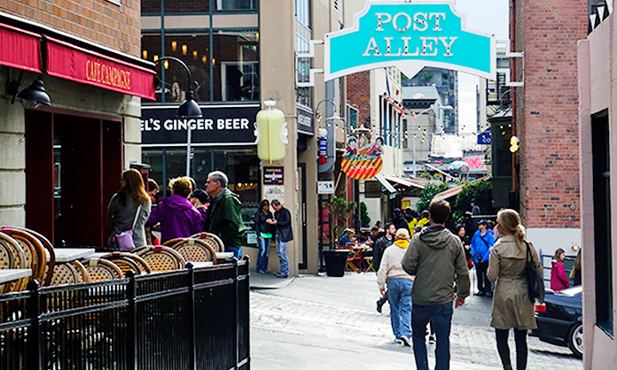 Post Alley shops