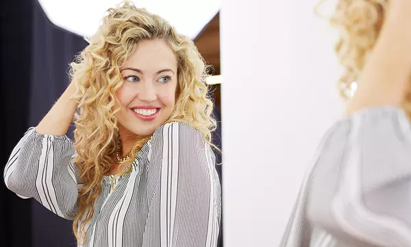 Thick curly hair