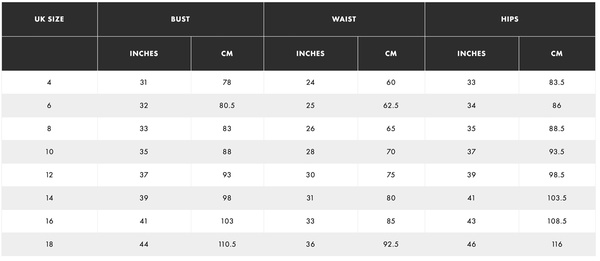 Asos cheap clothing size