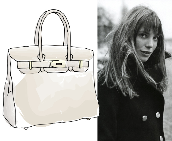 The Hermes Birkin bag . Legend goes as below …British actress Jane