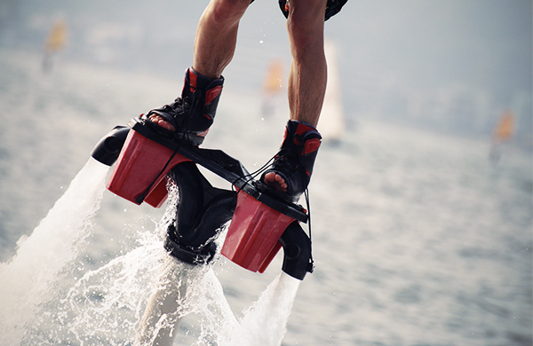 The Water Jet Pack Is A Different Kind of Water Sport