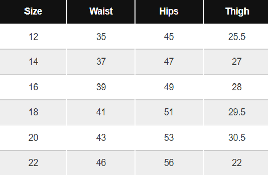 Pant Project Women's Pants Size Guide