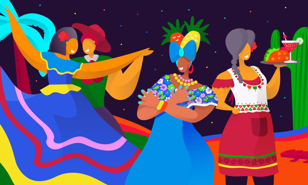 Illustration in celebration of Hispanic Heritage Month