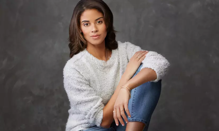 Casual jewelry on model