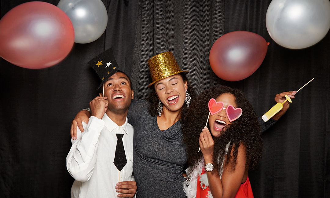 people at a new year's party