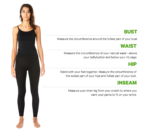 How to Measure women's sizing chart infographic