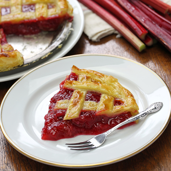 Rhubarb pie