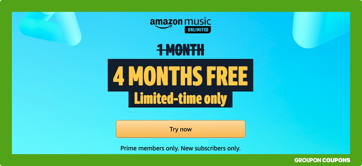 Try Amazon Music Unlimited Free for 4 Months