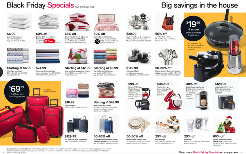 Macy's ad black friday hot sale 2019