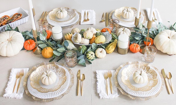 decorating ideas thanksgiving table